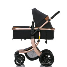 Manufacturer customized can sit can lie aluminium alloy light weight luxury baby stroller